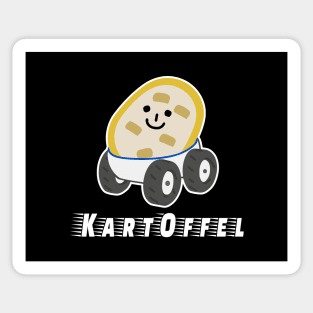 German Pun Kart Karoffel Potato KartOffel Go-Kart Sticker